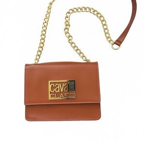 Cavalli Class Tan Shoulder Bag